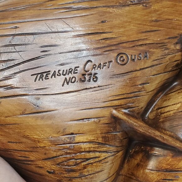 Treasure Craft USA No. 318 Vintage Leaf-Shaped Divided Serving Dish 13" MCM - Picture 4 of 16